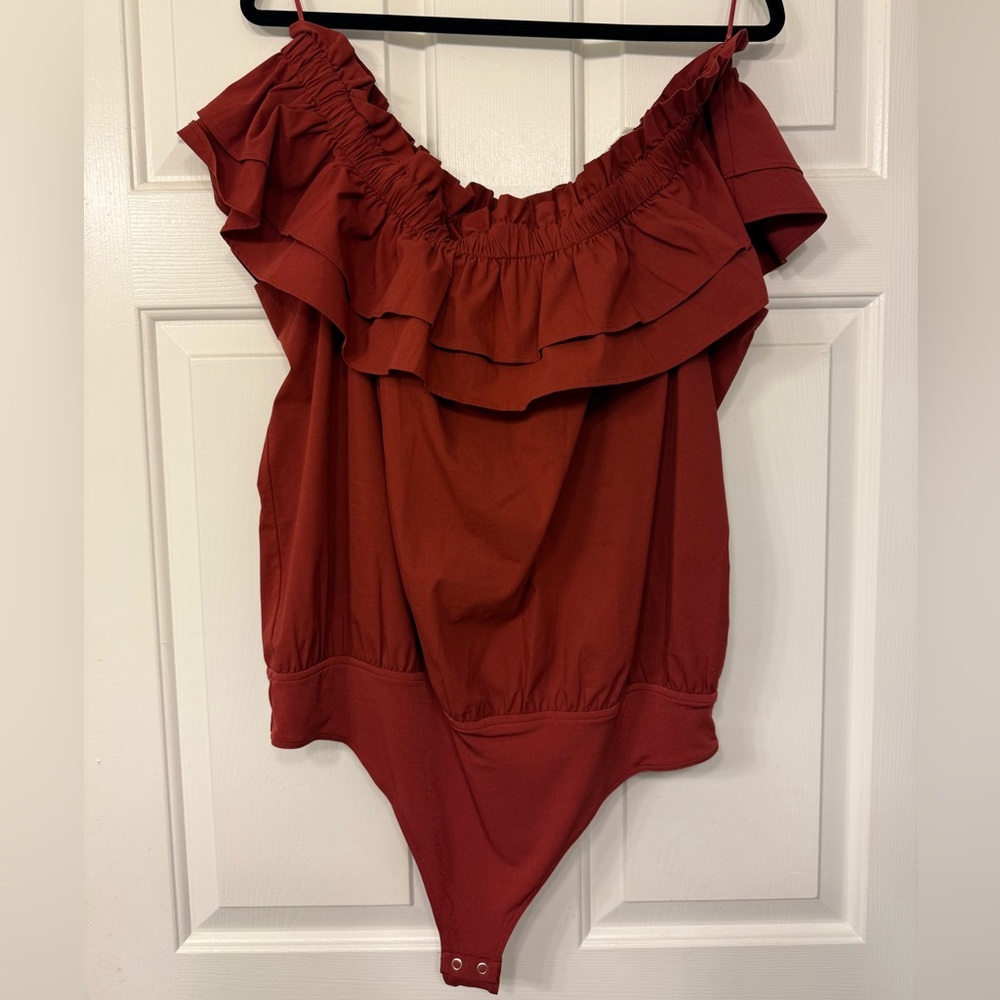 EXPRESS Off the Shoulder Bodysuit